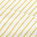 Twin XL 3 Piece Striped Sheet Set - Soft & Cooling - Yellow Pencil Stripes
