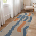 3x4ft Abstract Geometry Area Rug – Premium Low Pile Non-Slip Carpet for Living Room, Bedroom & Office – Modern Nordic,Washable Contemporary Home Decor Rug Yellow Q1765